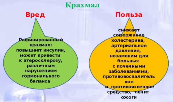 Проект крахмал в продуктах питания