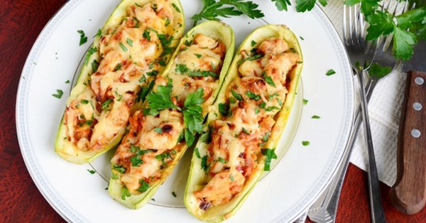 Кабачки фаршированные в духовке, мультиварке, на сковороде с мясом, рисом, овощами, фаршем, рыбой