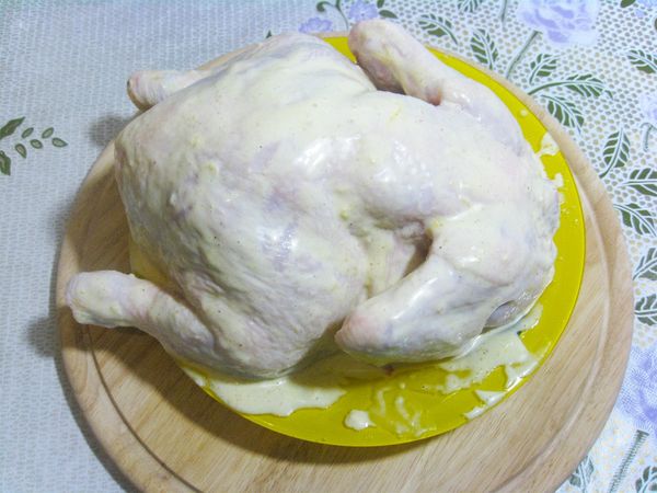Курица в майонезе в духовке целиком. Рецепты в рукаве, фольге с картошкой, сыром, овощами, рисом