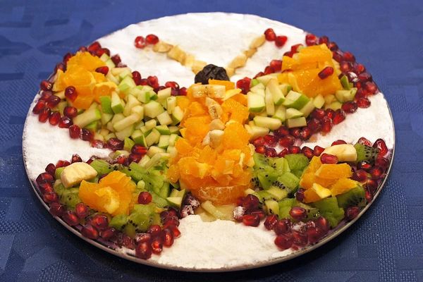 Салат Калейдоскоп. Рецепт с корейской морковью праздничный, курицей, овощами, говядиной, чипсами