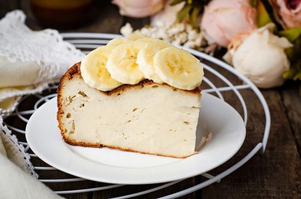 Запеканка творожная с бананом в духовке, мультиварке, микроволновке. Рецепт с яблоком, грушей, овсянкой, киви, шоколадом