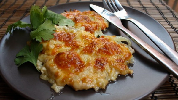 Мясо по-французски с картошкой и фаршем в духовке. Рецепт