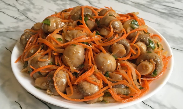 Маринованные грибы шампиньоны. Рецепты быстрого приготовления