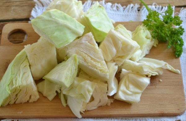 Капуста острая по-корейски крупными кусками. Рецепт
