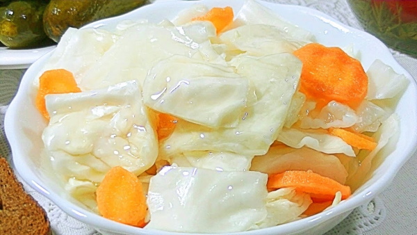 Капуста острая по-корейски крупными кусками. Рецепт