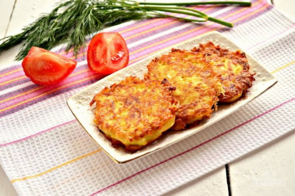 Драники. Рецепт простой и вкусный без сметаны