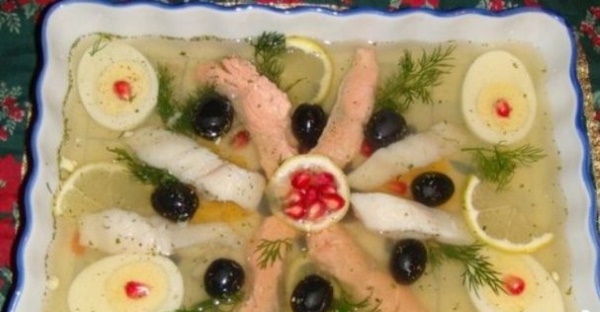 Заливное из рыбы с желатином простой рецепт с фото