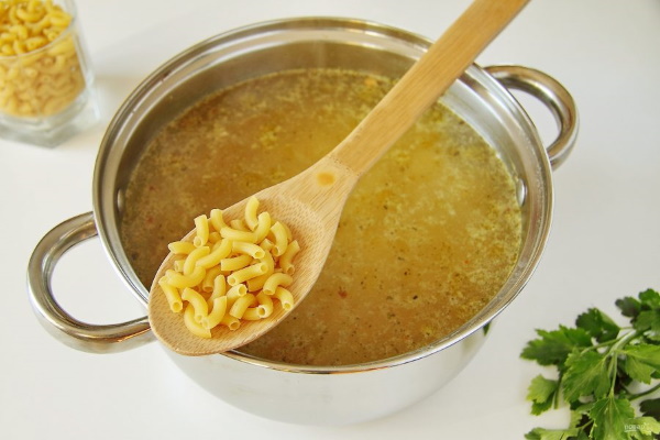 Суп с макаронами и картошкой и курицей. Рецепт простой