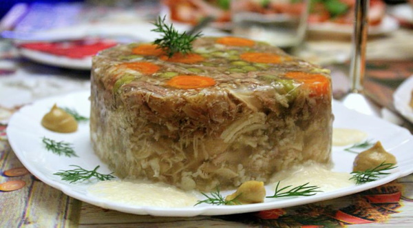 Заливное из говядины с желатином. Пошаговые рецепты