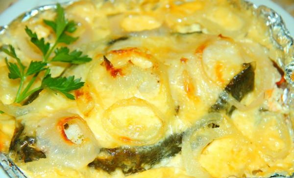 Зубатка синяя с картошкой в духовке. Рецепты с фото