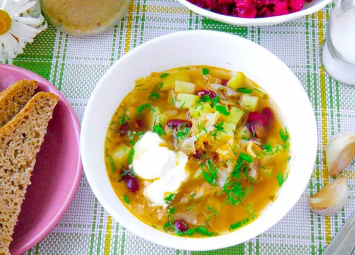Кислые щи из квашеной капусты. Рецепт классический