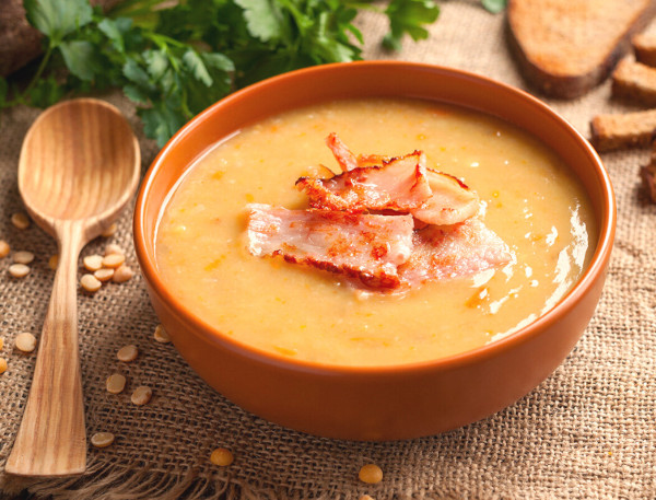 Гороховая каша с копченостями, мясом в мультиварке. Рецепт горошницы