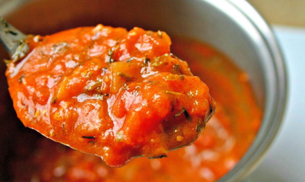 Овощная подлива к рису, гречке, макаронам без мяса. Рецепт, фото