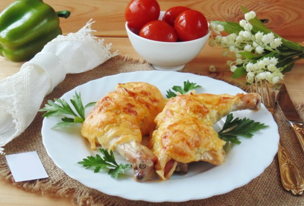 Куриные ножки в майонезе в духовке. Рецепт с хрустящей корочкой