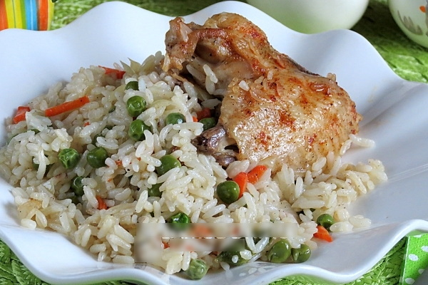 Курица с рисом в рукаве для запекания в духовке. Рецепт