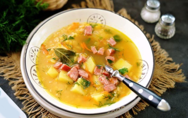 Гороховый суп с мясом и картошкой. Рецепты в кастрюле, мультиварке