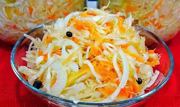 Квашеная капуста с болгарским перцем, морковью. Рецепт