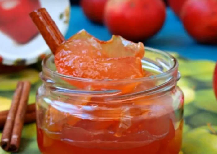 Яблочно-коричное варенье из коричных яблок прозрачное. Рецепт
