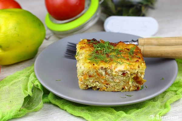 Шарлотка с капустой в духовке. Рецепт быстро и просто
