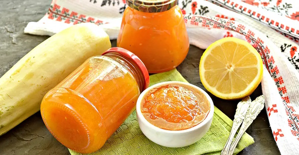 Варенье из кабачков с курагой и лимоном. Рецепт на зиму