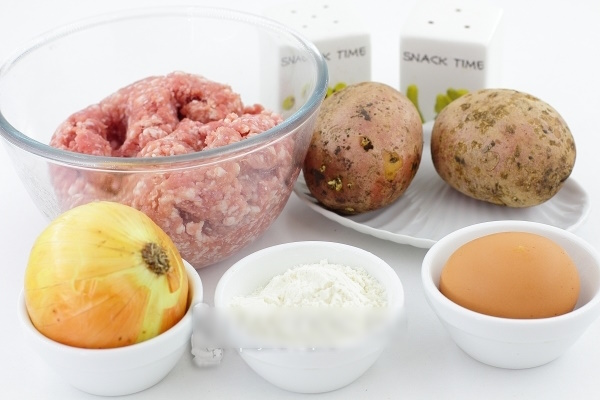 Клецки картофельные с фаршем, мясом. Рецепт по-белорусски