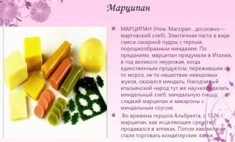Марципан (Marzipan). Что это конфеты марципаны, рецепт, состав, виды